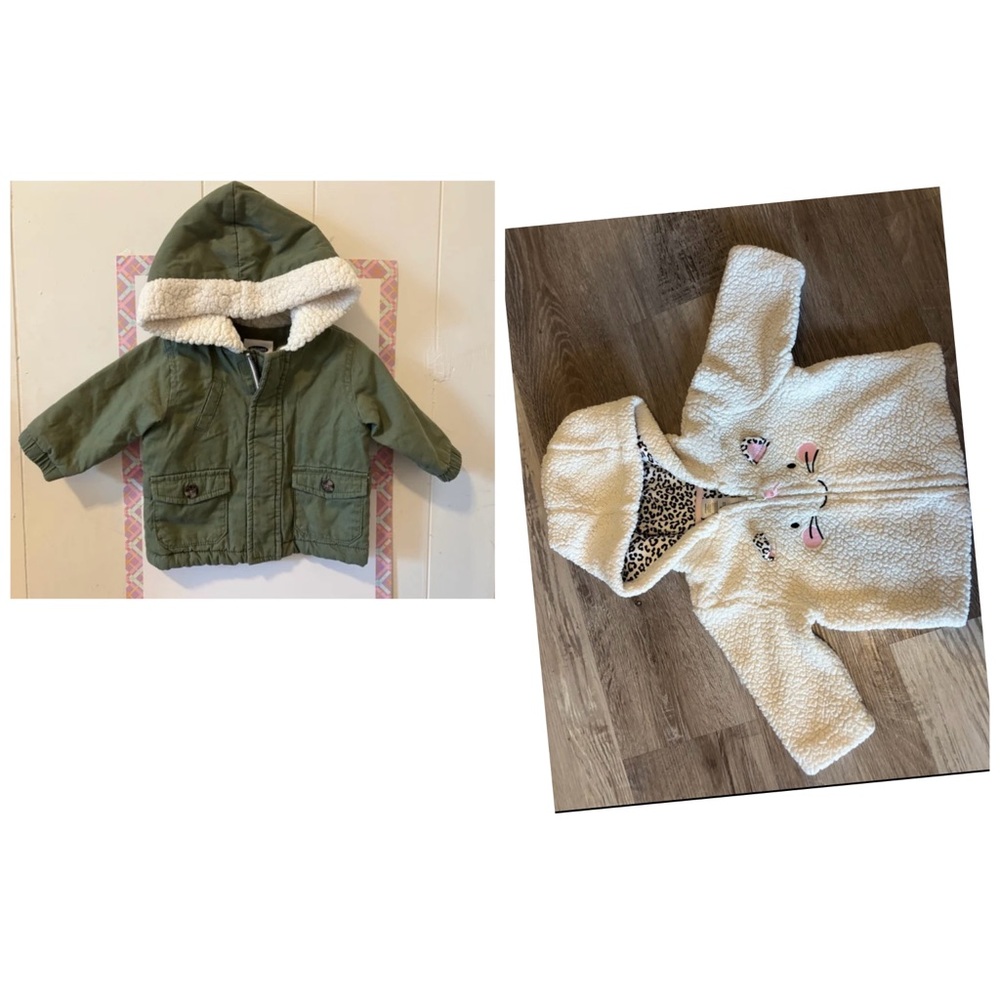 Bundled - 2pcs Coats (3-6months) mix brands